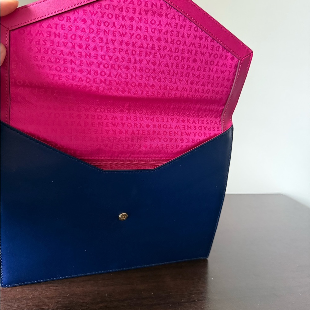Kate Spade Royal Blue Envelope Bag - Picture 3 of 5